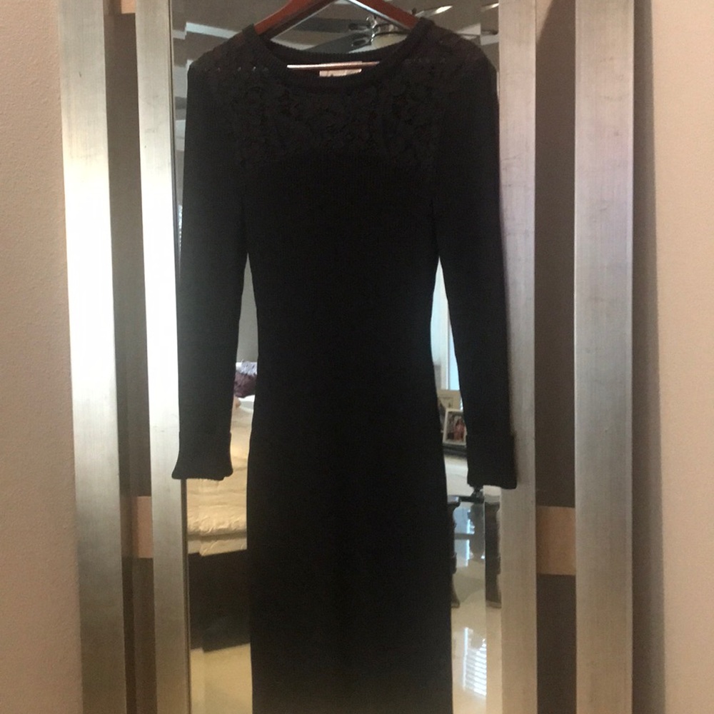Black sweater dress